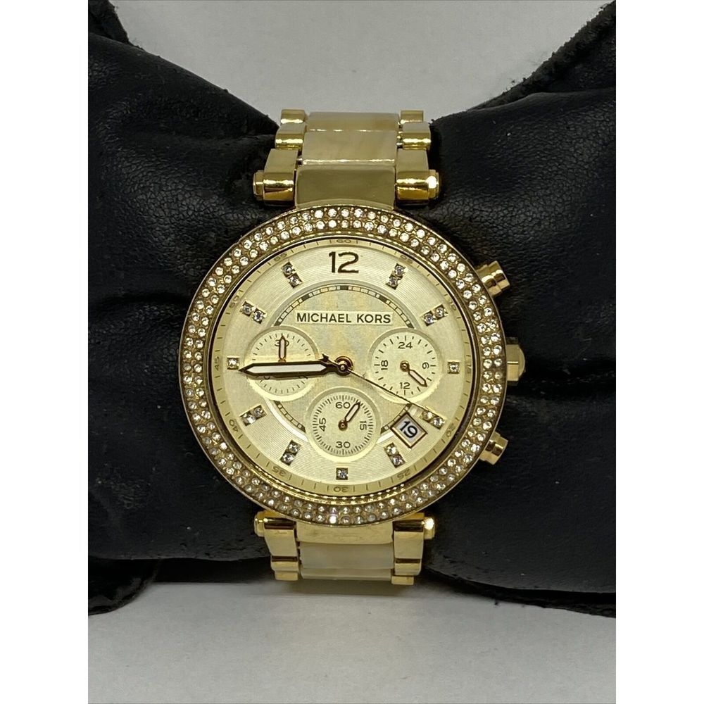 Michael Kors Parker MK5632 Womens Stainless Steel Analog Dial Quartz Watch MP709 - Picture 3 of 12